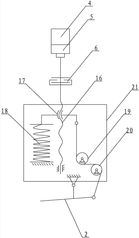 Pseudo passive power assisting device for ankle joint movement