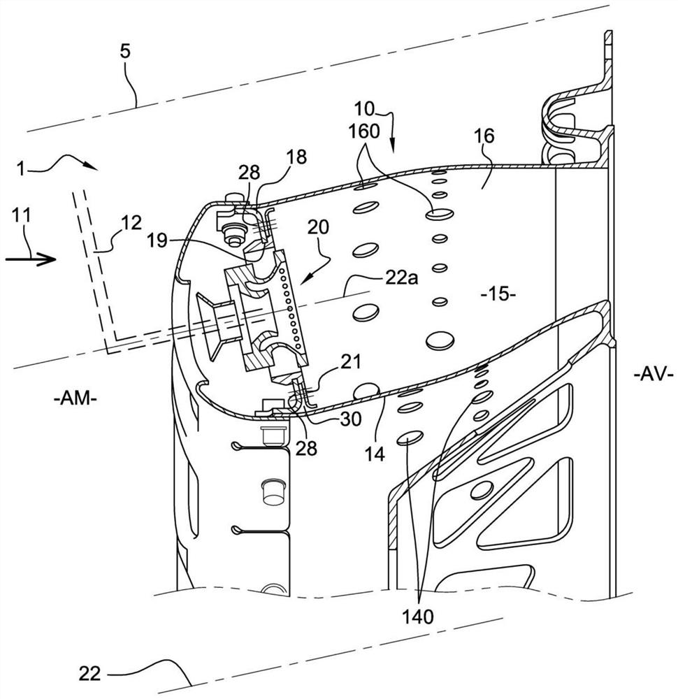 Combustion chamber double chamber bottom