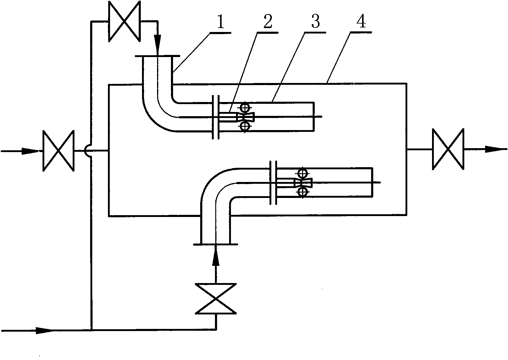 Multi-nozzle and multi-channel heater of steam-water two phase flow mixed type