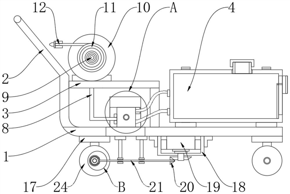 Semi-automatic pesticide spraying machine