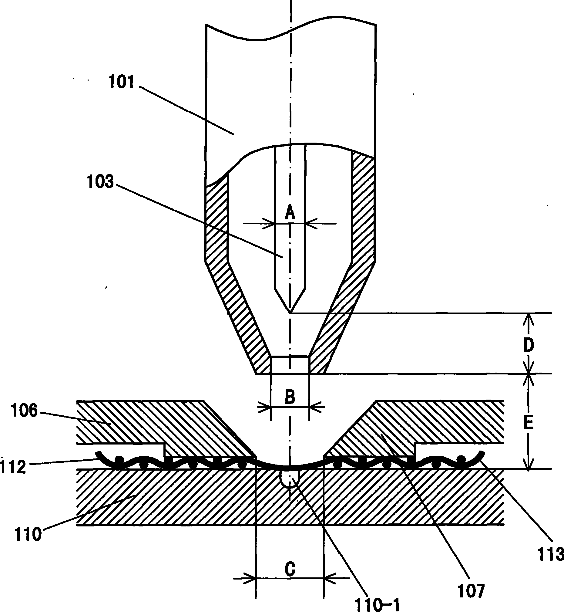 Procession welding method for superfine stainless steel mesh