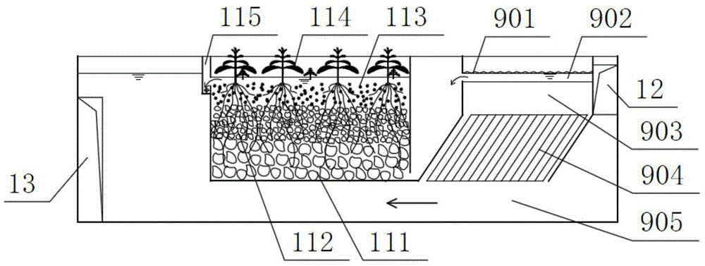 Landscape integrated sewage treatment system