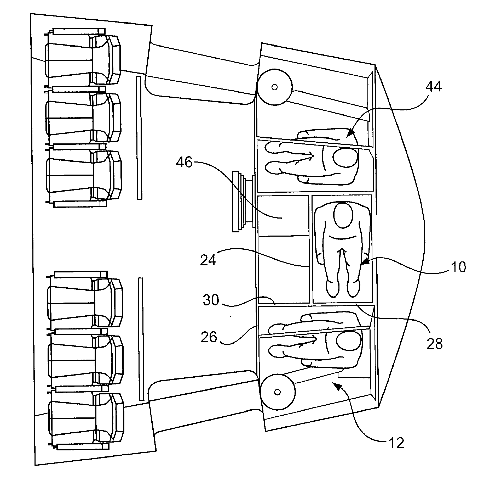 Toilet arrangement for a vehicle