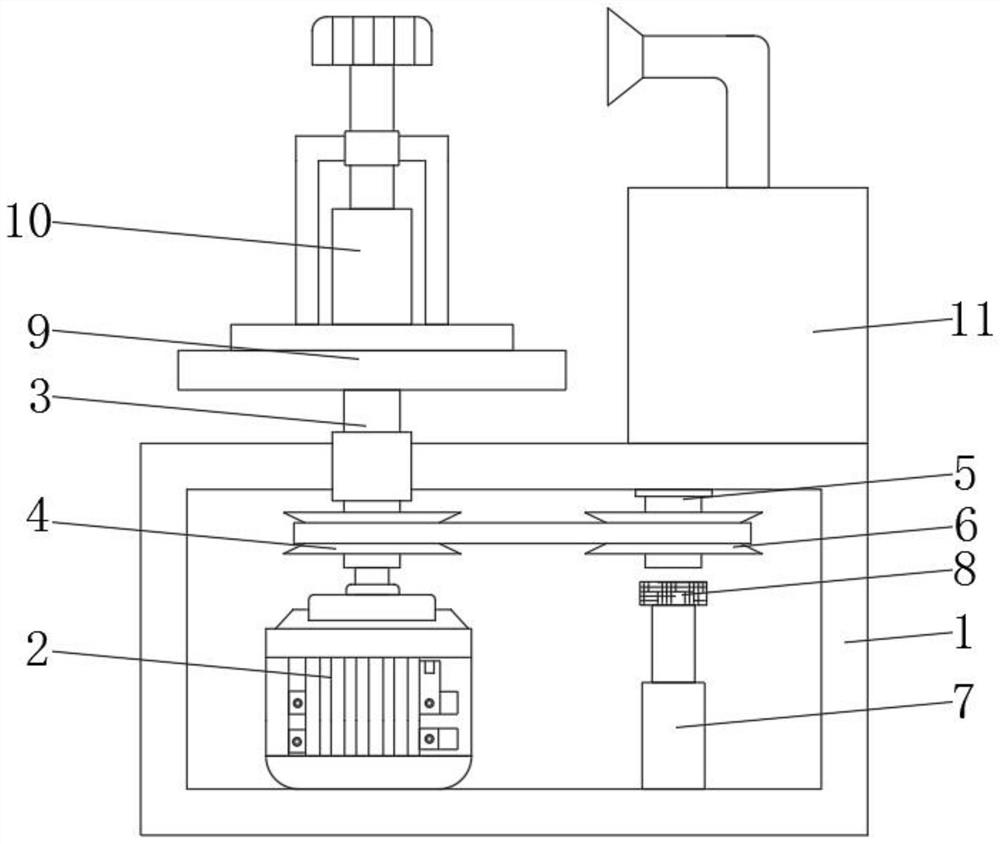 Clamping device for turning guide vane of gas turbine