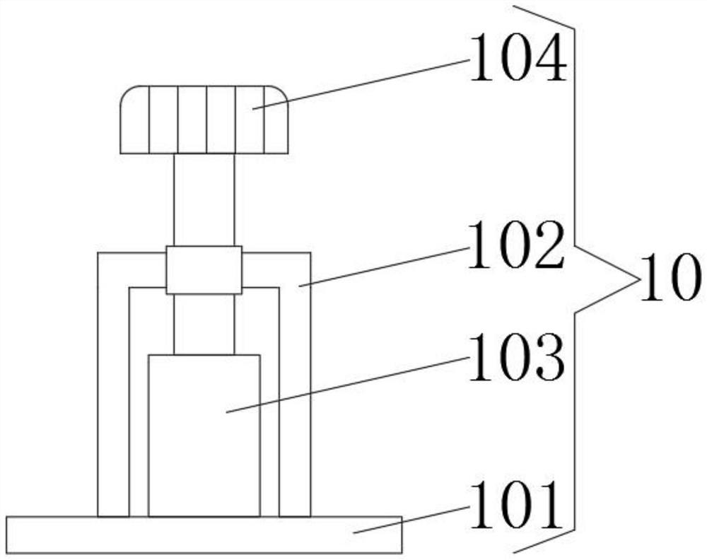 Clamping device for turning guide vane of gas turbine