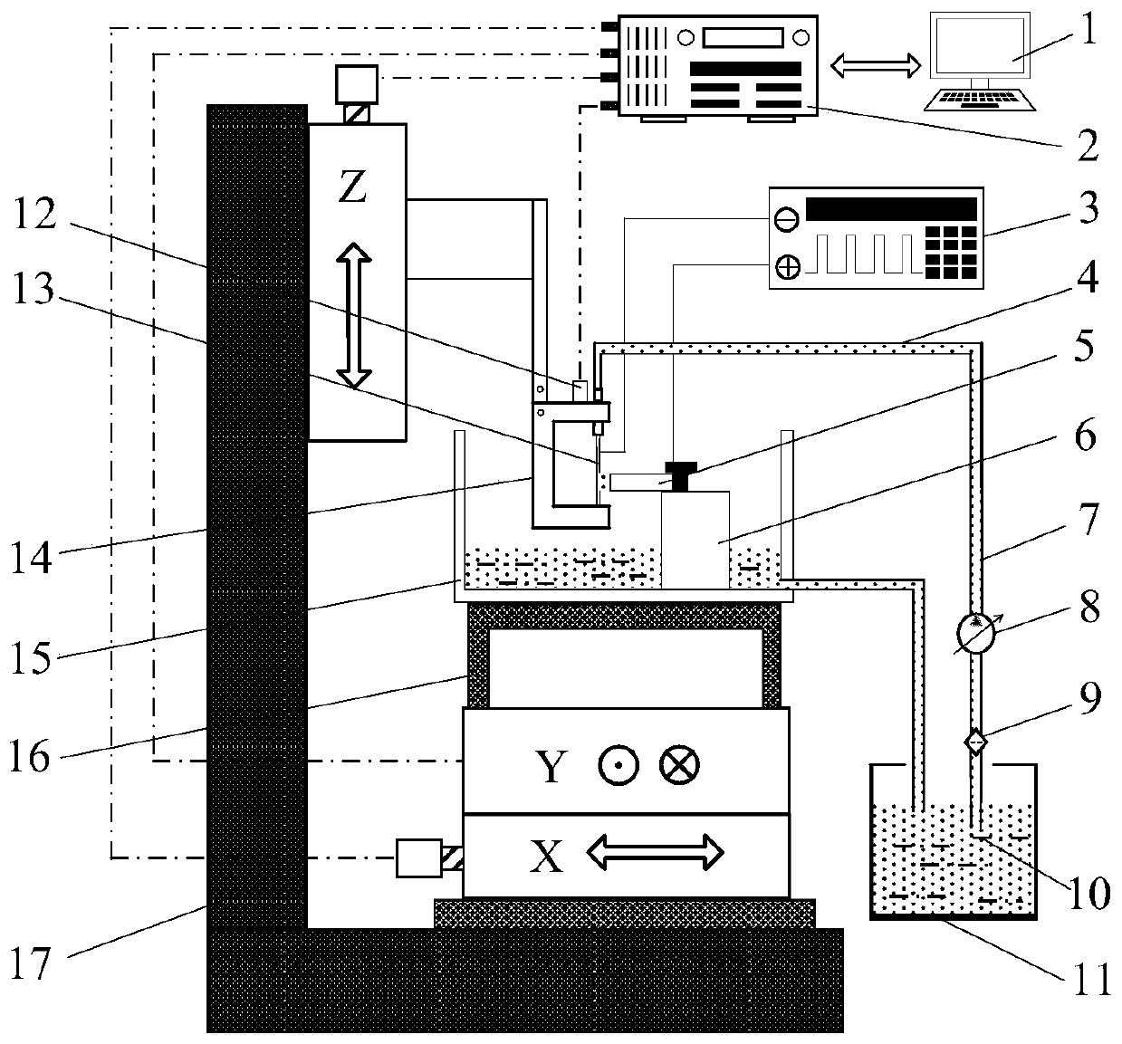 Microtube Electrode System for Electrolytic Cutting of Large Thickness Workpiece Method