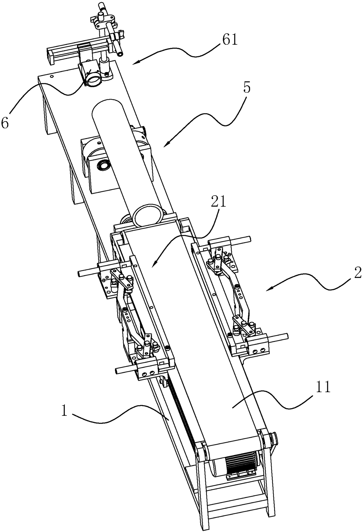 Automatic positioning-detecting system based on tube-boring perforating lathe