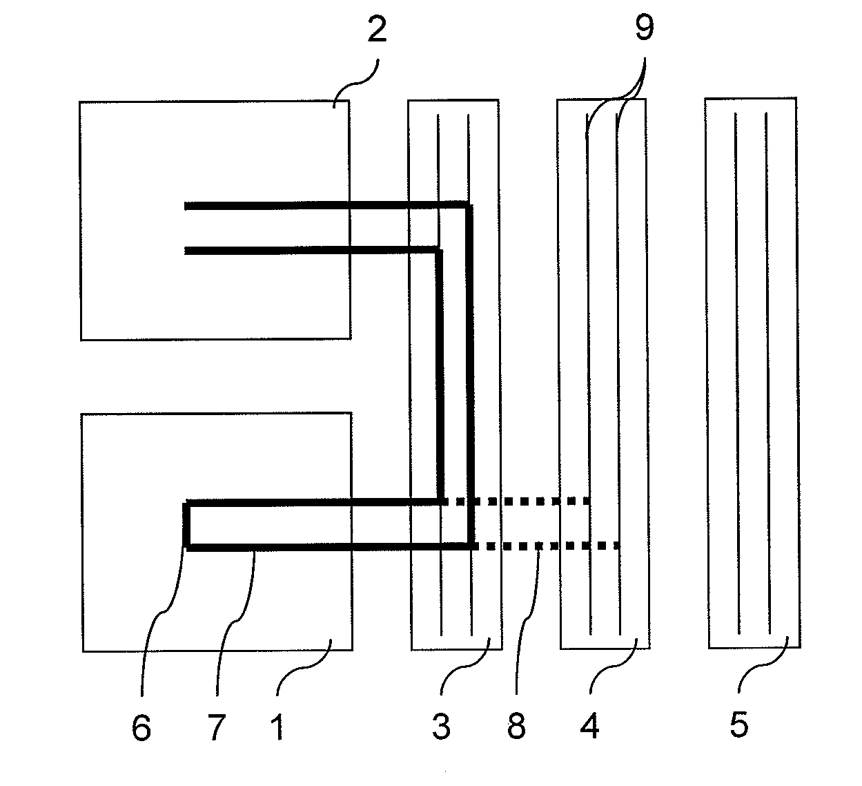 Device for testing an electrical component