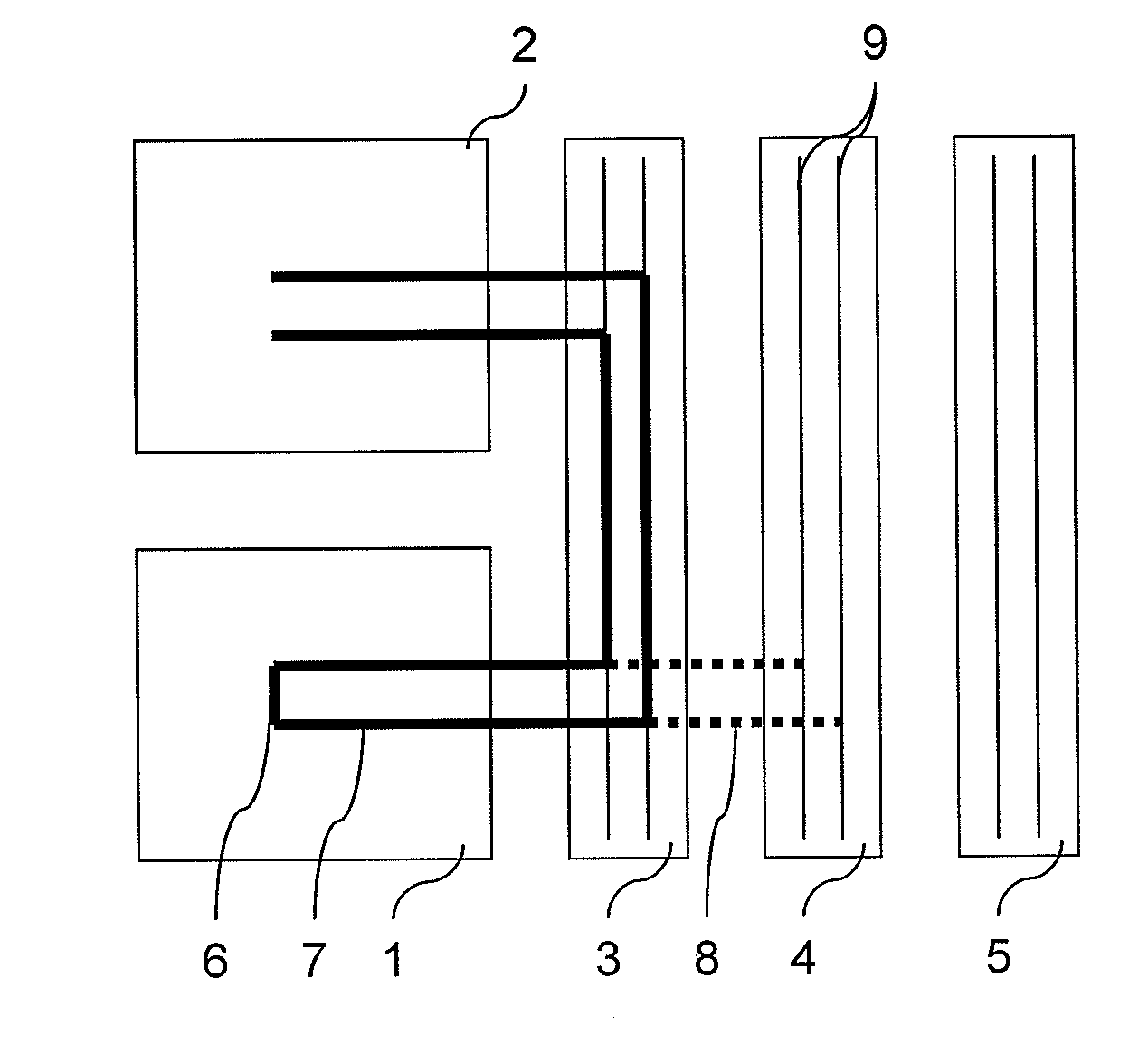 Device for testing an electrical component