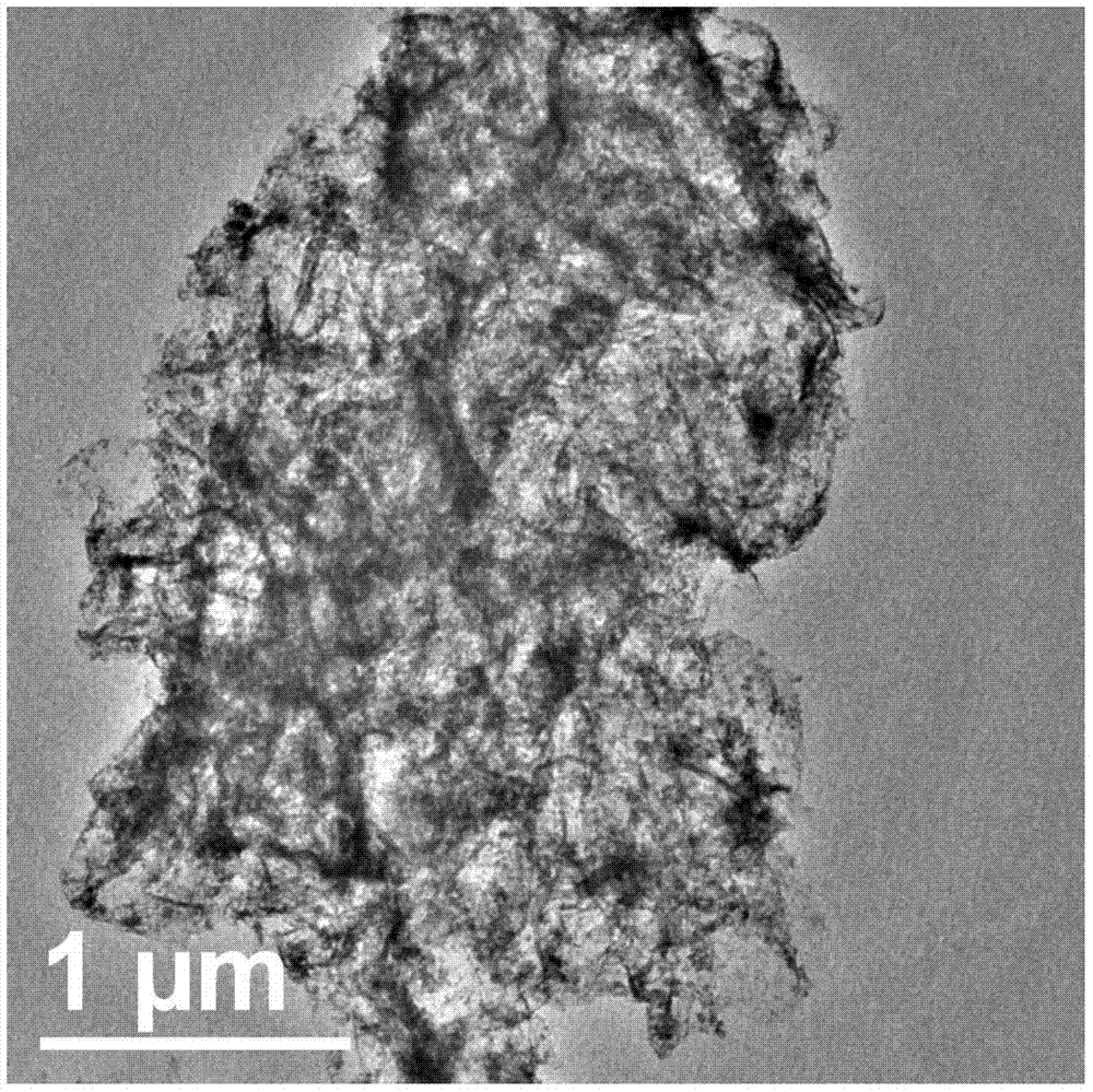 Nitrogen-doped graphene/cobalt ferrite/polyaniline nanometer composite material and preparation method thereof