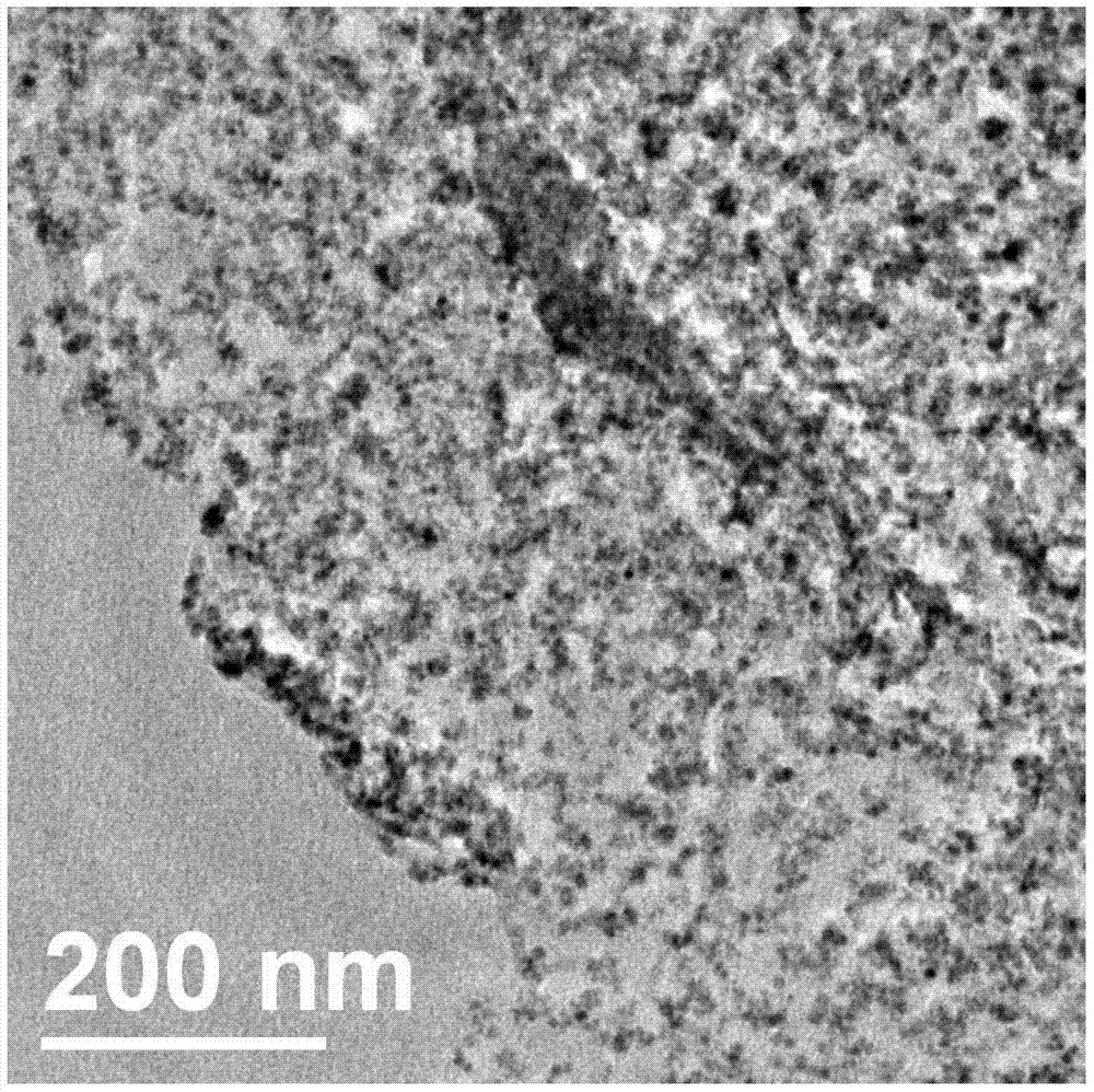 Nitrogen-doped graphene/cobalt ferrite/polyaniline nanometer composite material and preparation method thereof