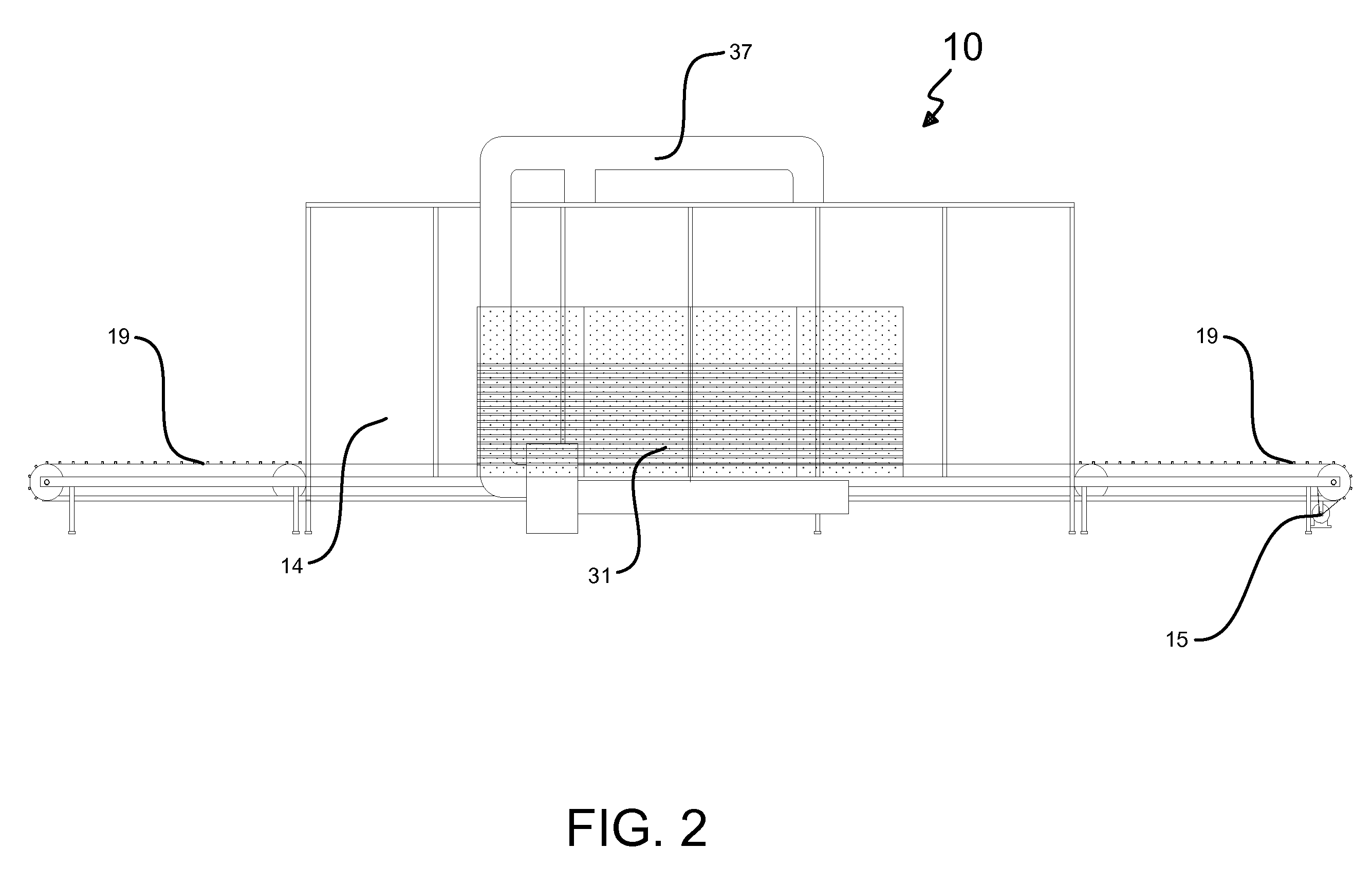 Device and process for eradicating pests in wood