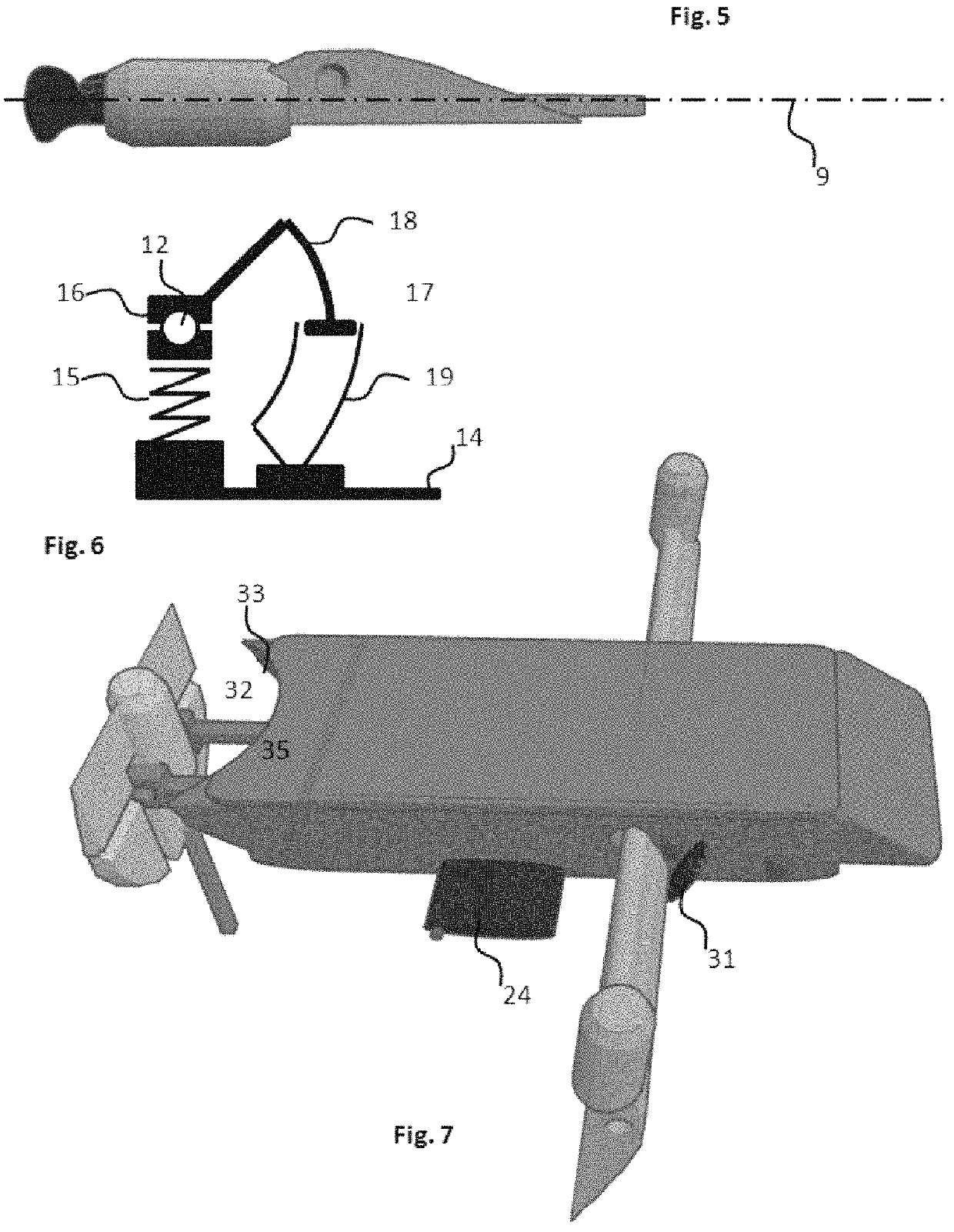 Multicopter with passively-adjusting tiltwing