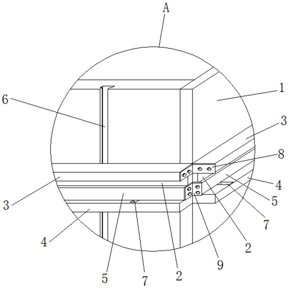 A non-porous disassembled aluminum formwork