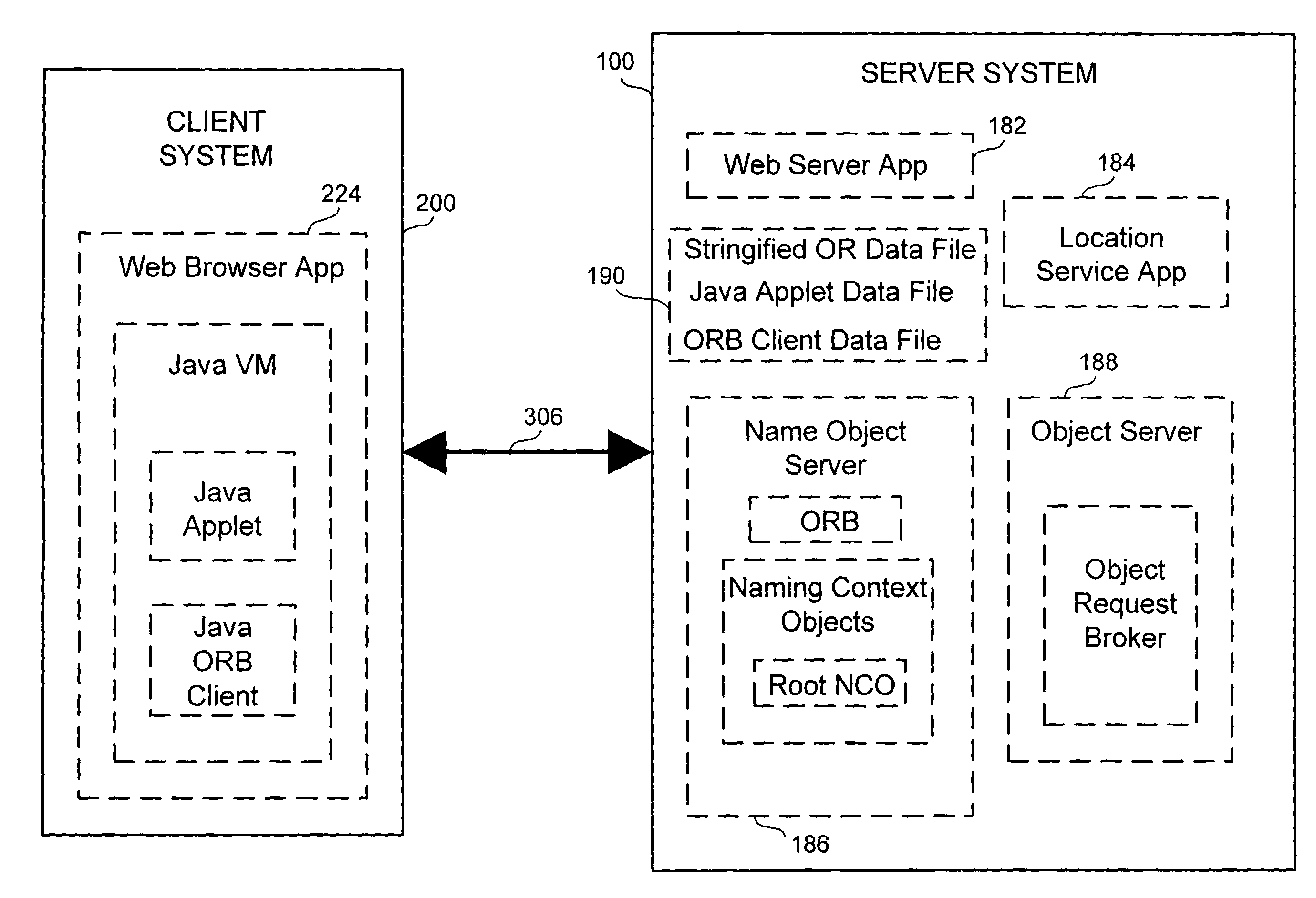 Bootstrapping technique for distributed object client systems