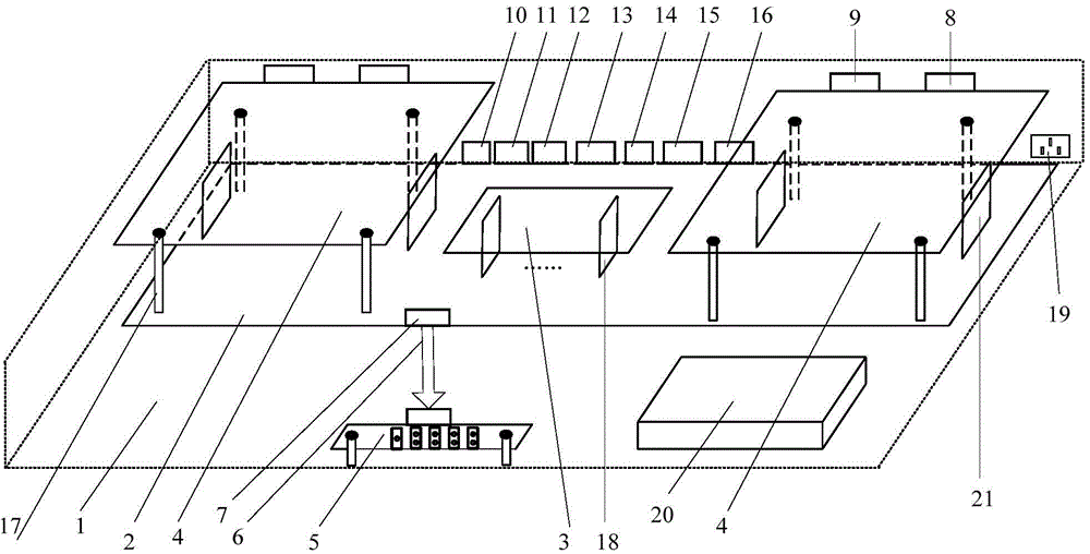 Multi-channel DVI (digital Visual Interface) image fusion correction control host