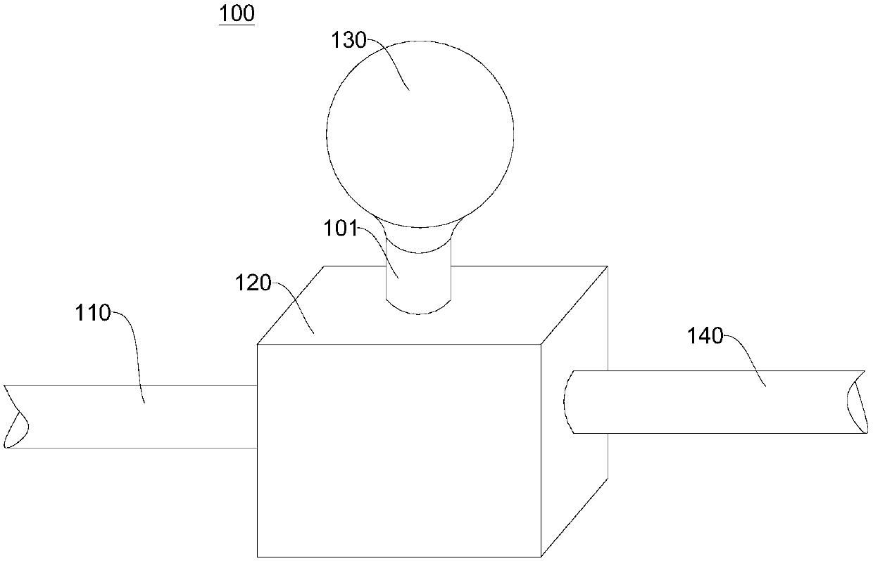 Unidirectional connection structure capable of temporarily storing gas