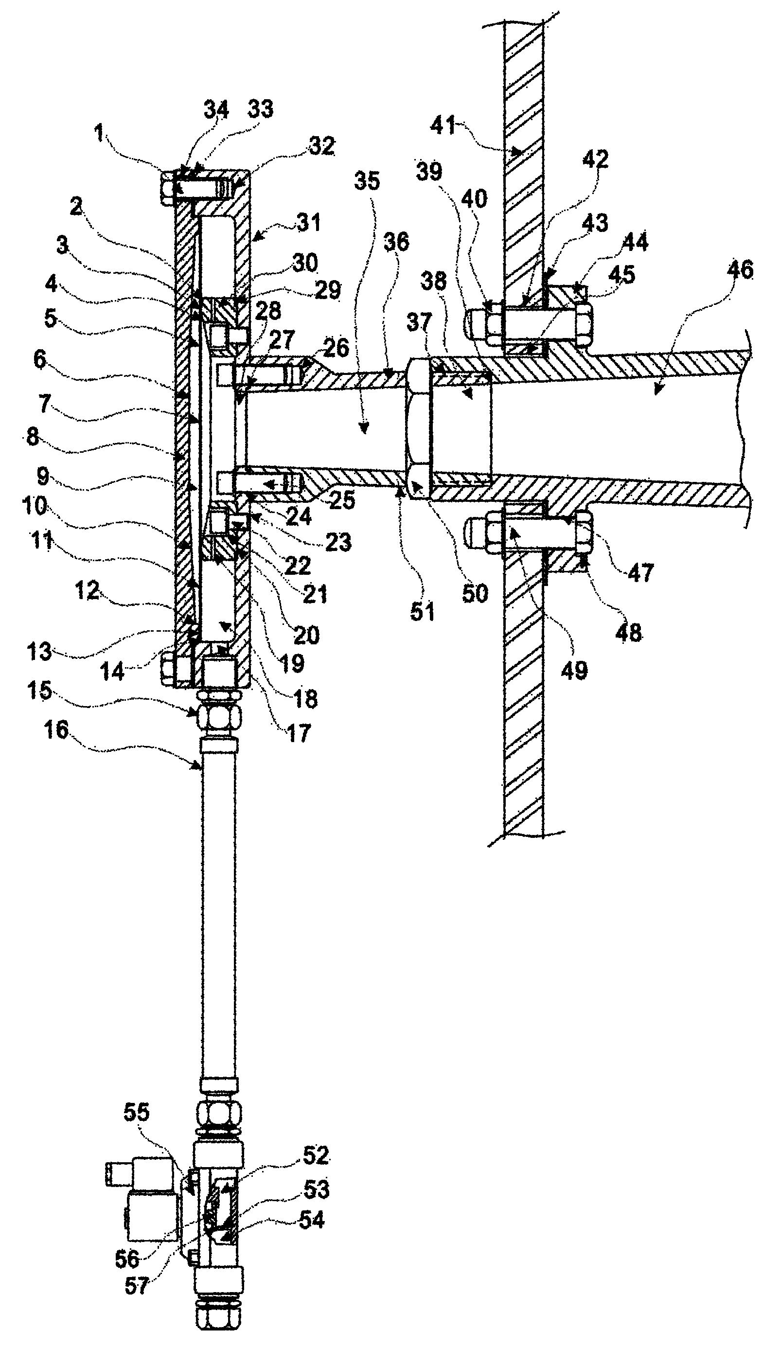 Suspended diaphragm type sound wave soot blower