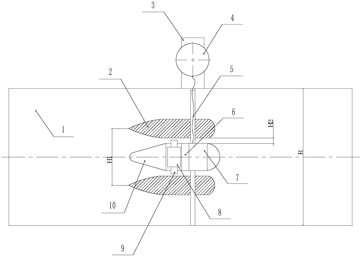 Anti-cavitation large-range liquid turbine flowmeter