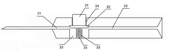 Meniscal stitching needle used for arthroscopic knee surgery