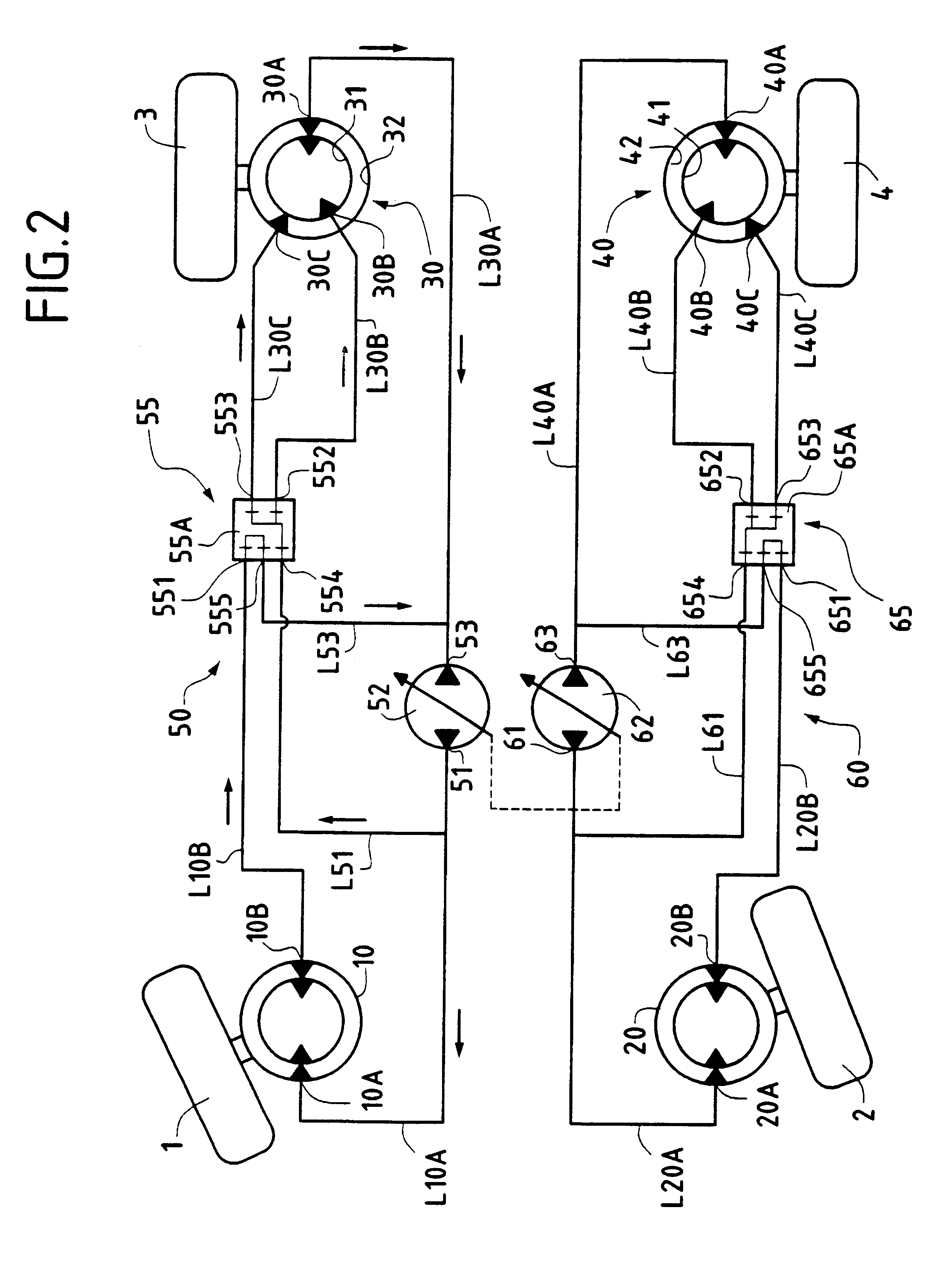 Transmission apparatus for a vehicle having at least two drivable axles