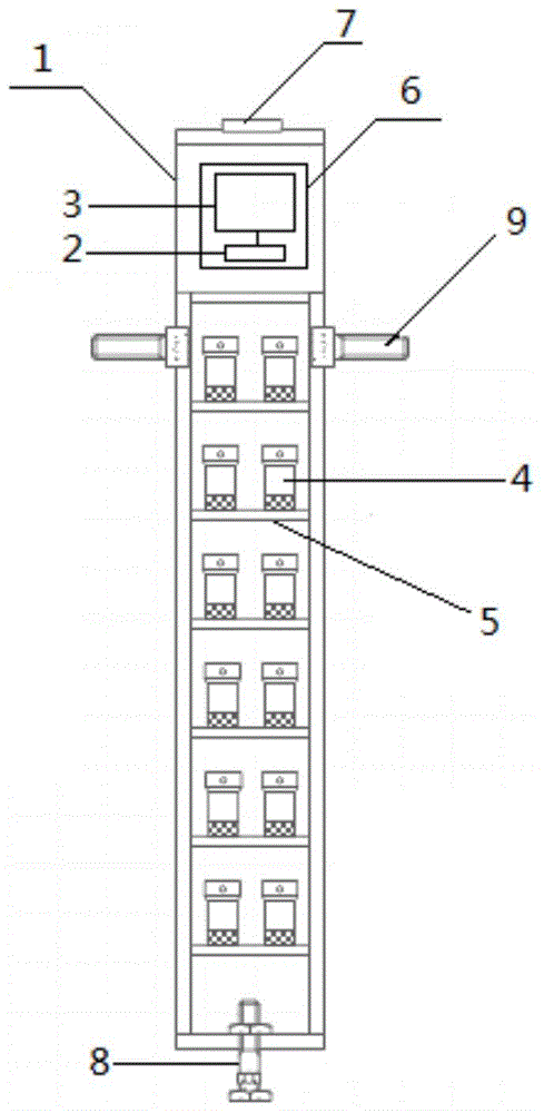 Moving calibration device and moving calibration method for falling weight deflectometer