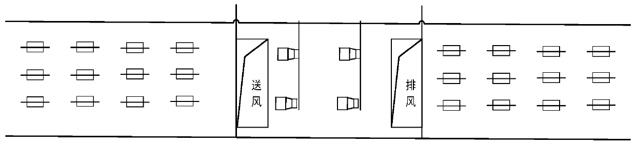 Large highway tunnel wind turbine group efficiency optimization control system and large highway tunnel wind turbine group efficiency optimization control method