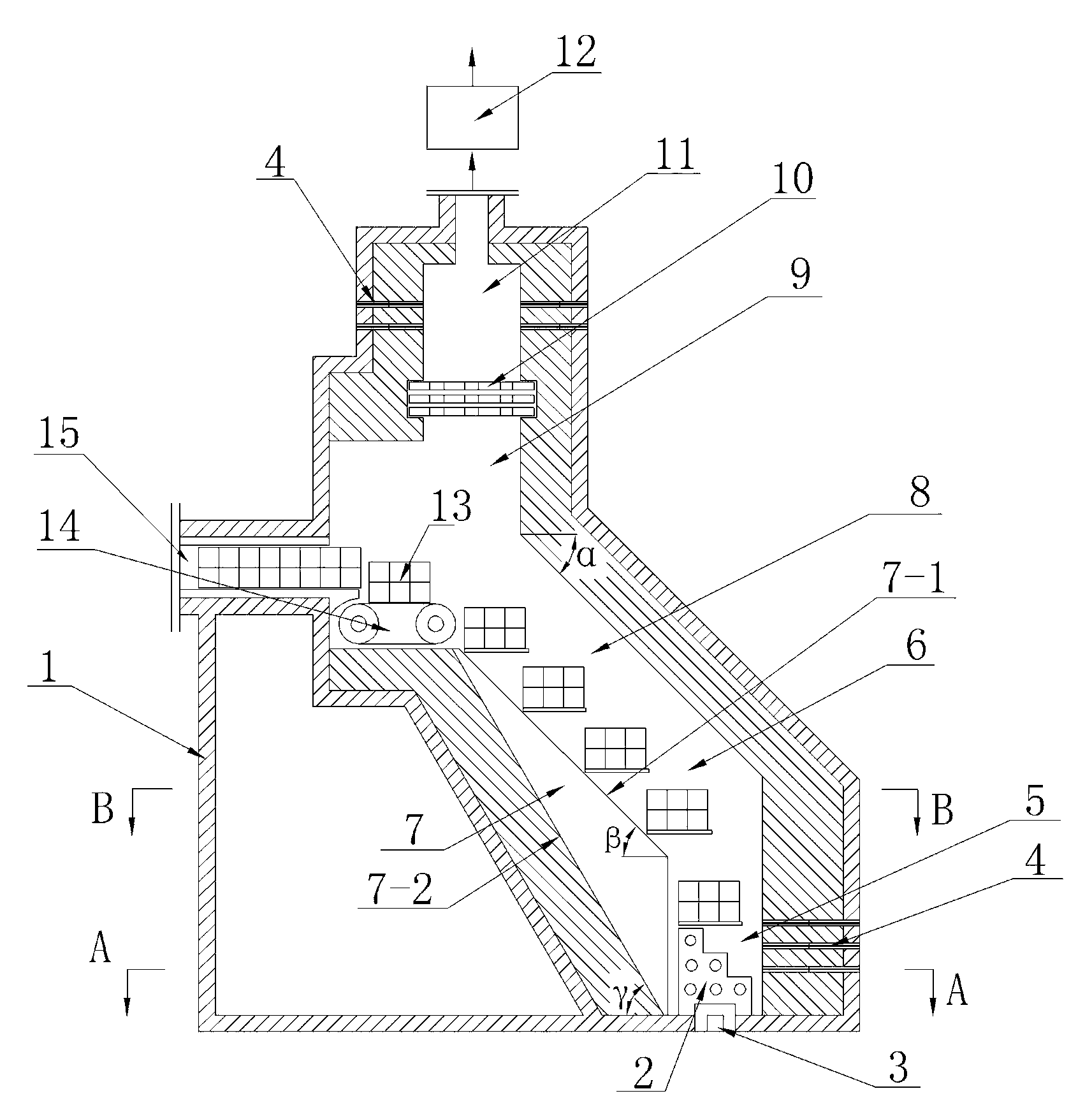 Solid waste incinerator body