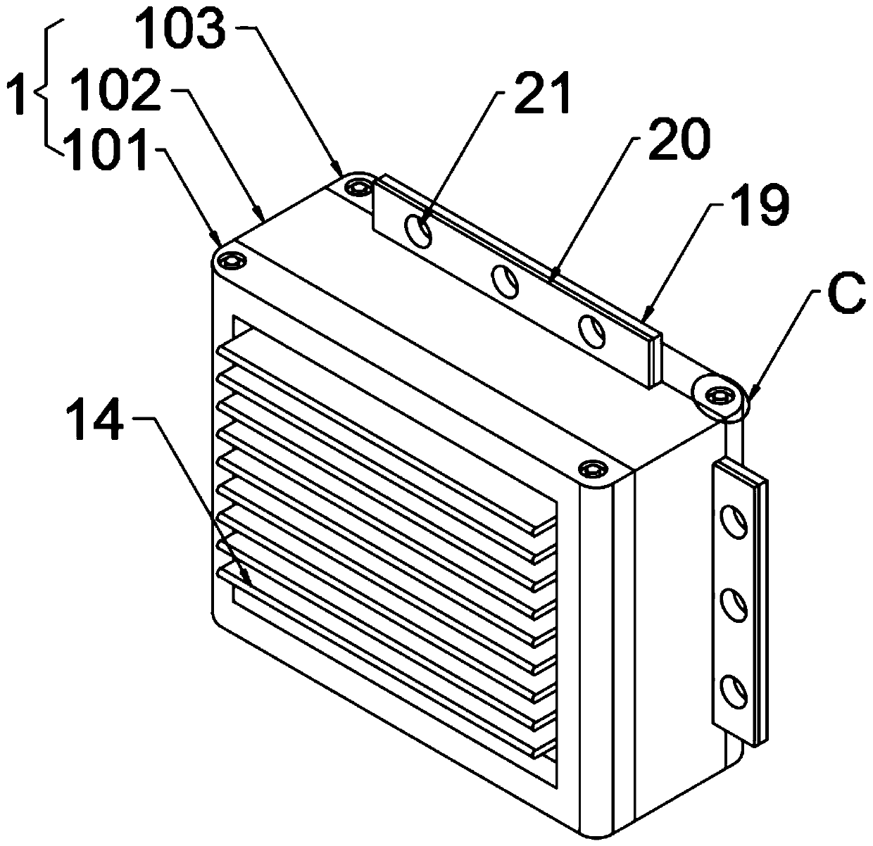 Construction air exchange device