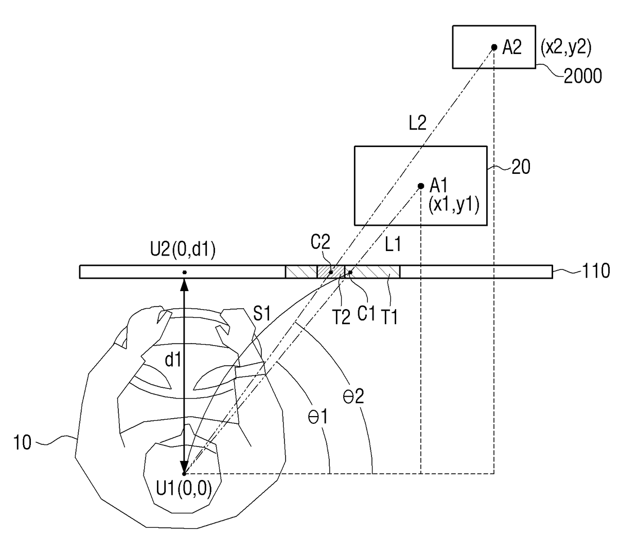 Transparent display apparatus for displaying information of danger element, and method thereof