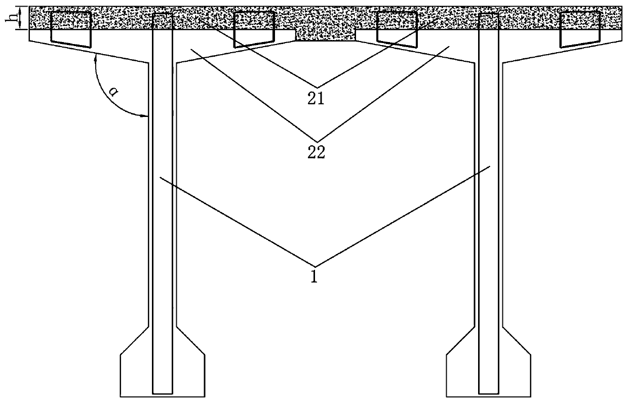 Prefabricated T-beam and construction method