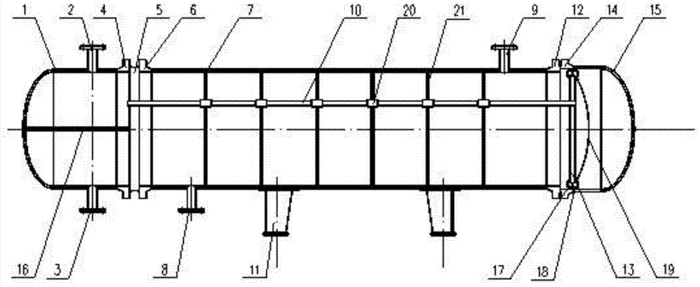 A tube bundle self-supporting heat exchanger