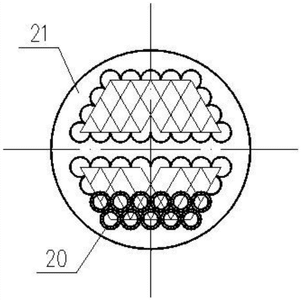 A tube bundle self-supporting heat exchanger