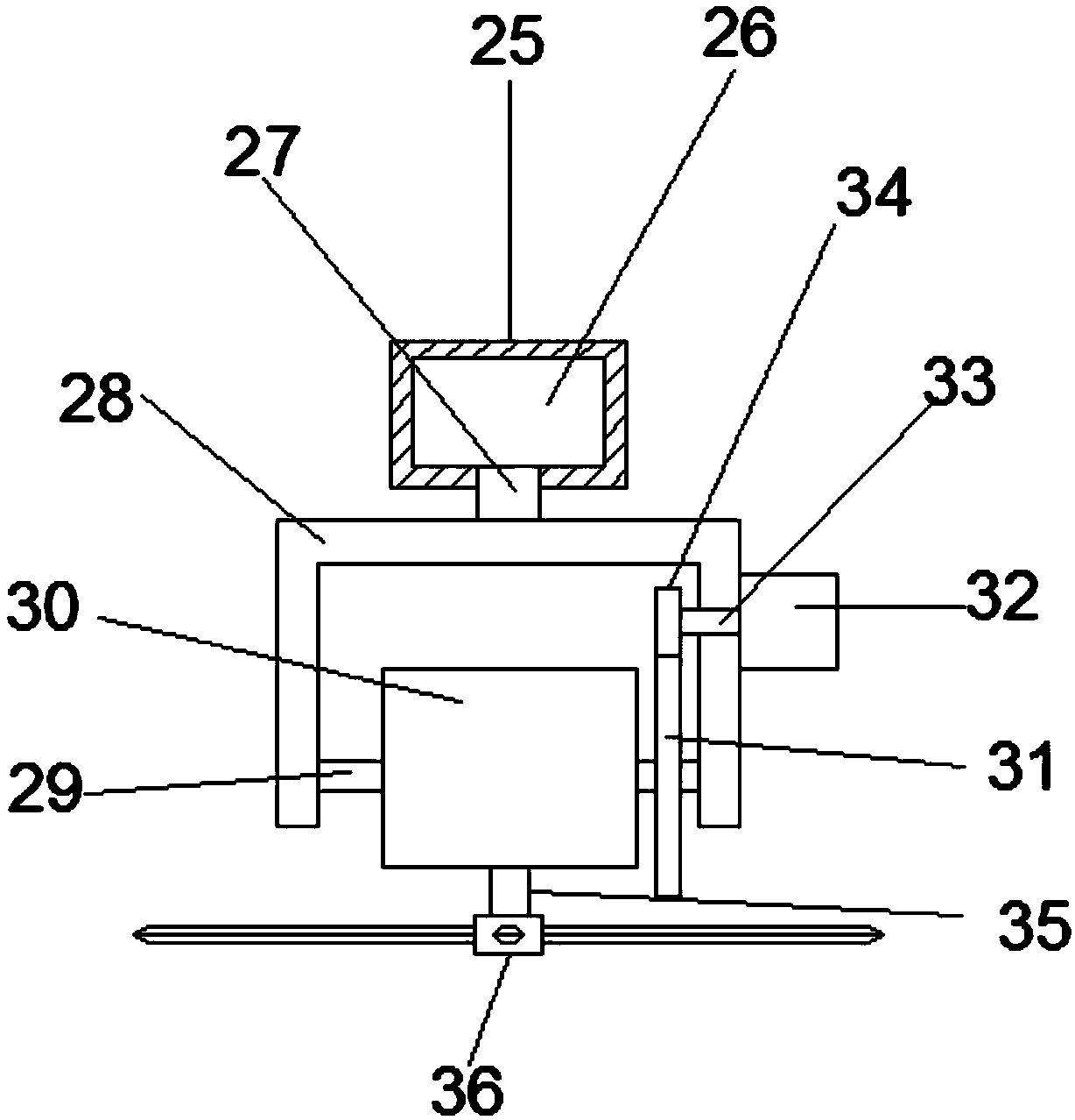 Nursery stock trimming device