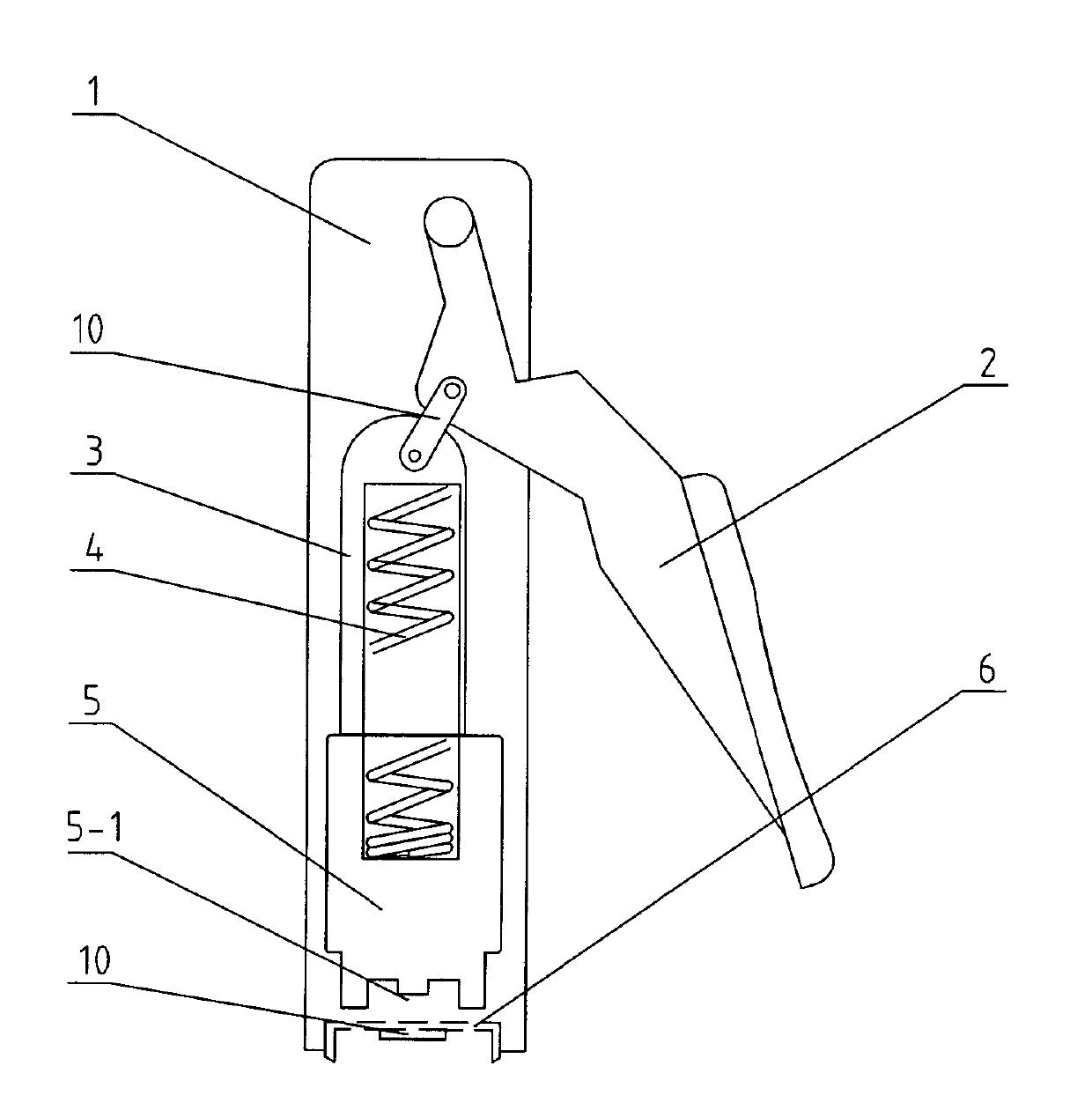 Connecting rod percussion type disposable skin stapler