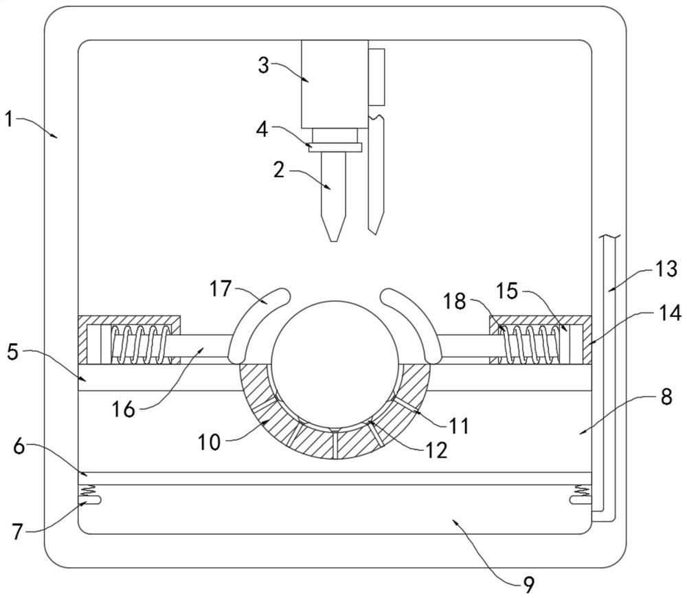 Spherical workpiece fixing method for riveting press