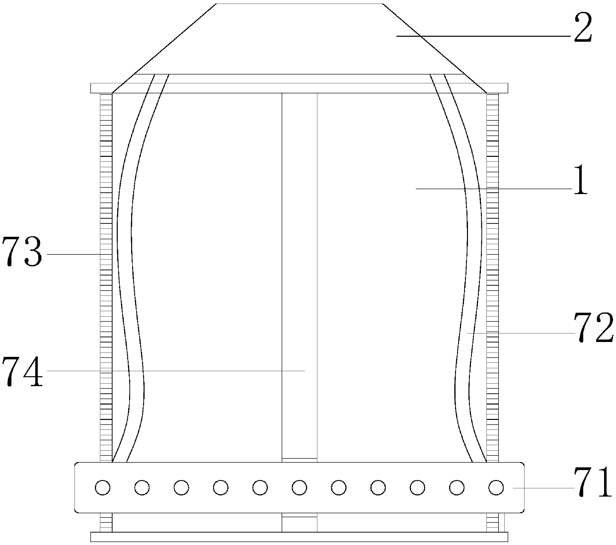 Chick feeding device with classified blow repelling function