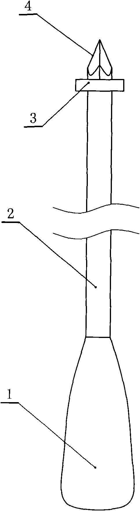 Nasal cavity-lacrimal sac fistulation instrument