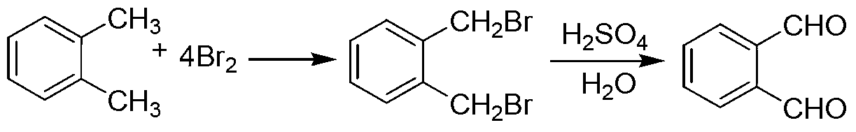 Green preparation technology of phthalic dicarboxaldehyde