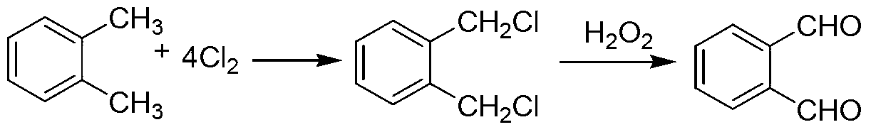 Green preparation technology of phthalic dicarboxaldehyde