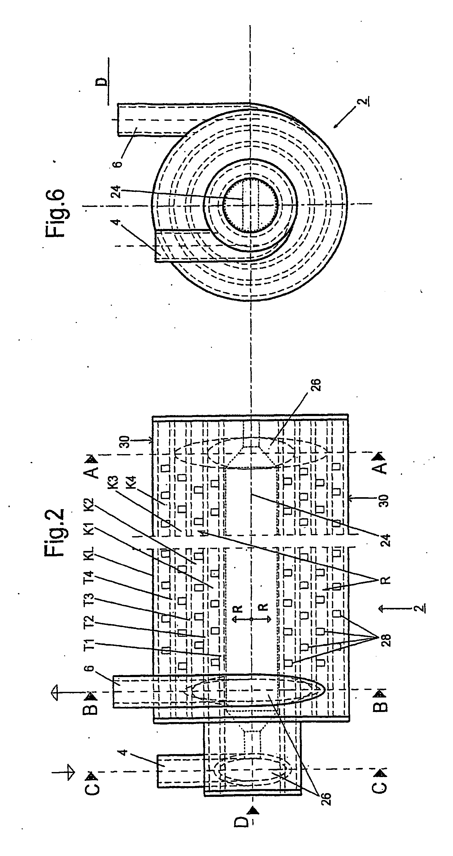 Device for the treatment of a liquid or gaseous medium by means of uv radiation