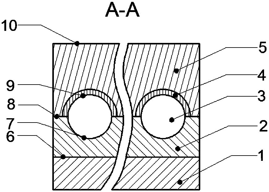 Electric arc additive manufacturing method of conformal cooling passage with circular cross section