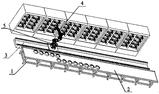 Automatic vulcanization line and vulcanization method for tires