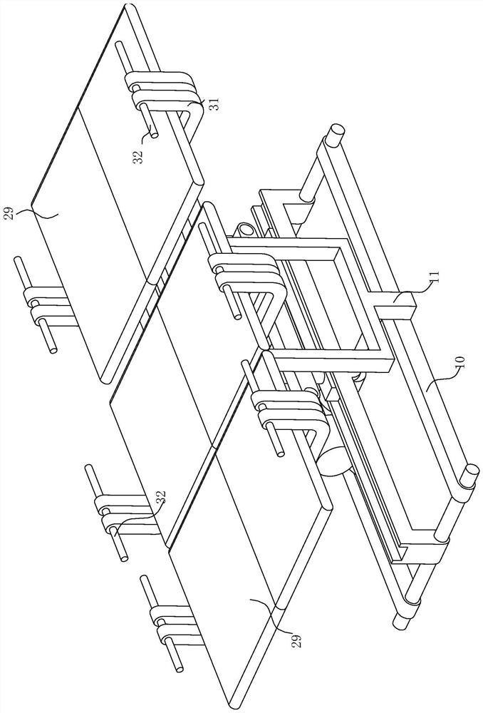 Body position changing device for urinary surgery nursing replacement