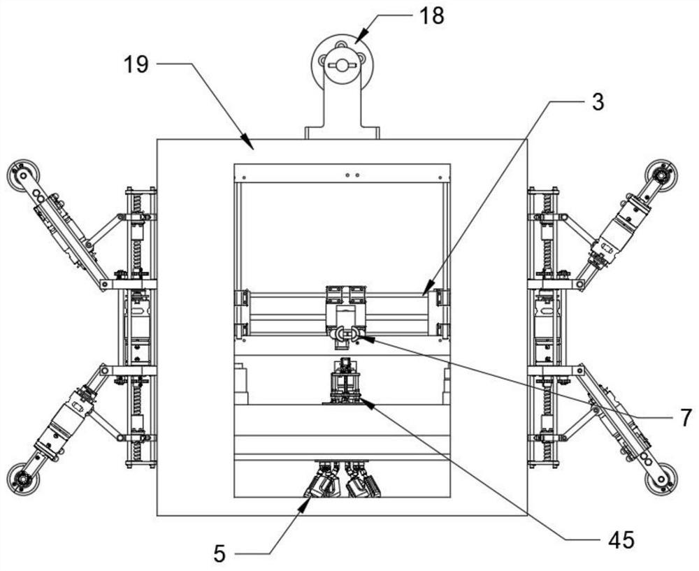 A kind of elevator guide rail bracket pre-installation equipment