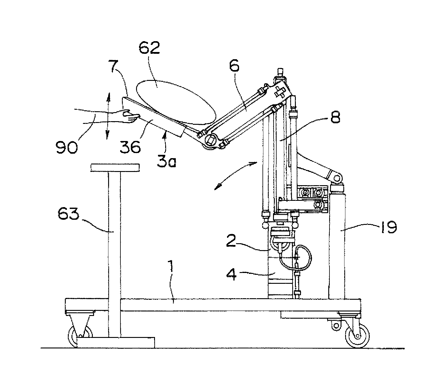 Robot, and control apparatus, control method, and control program for robot