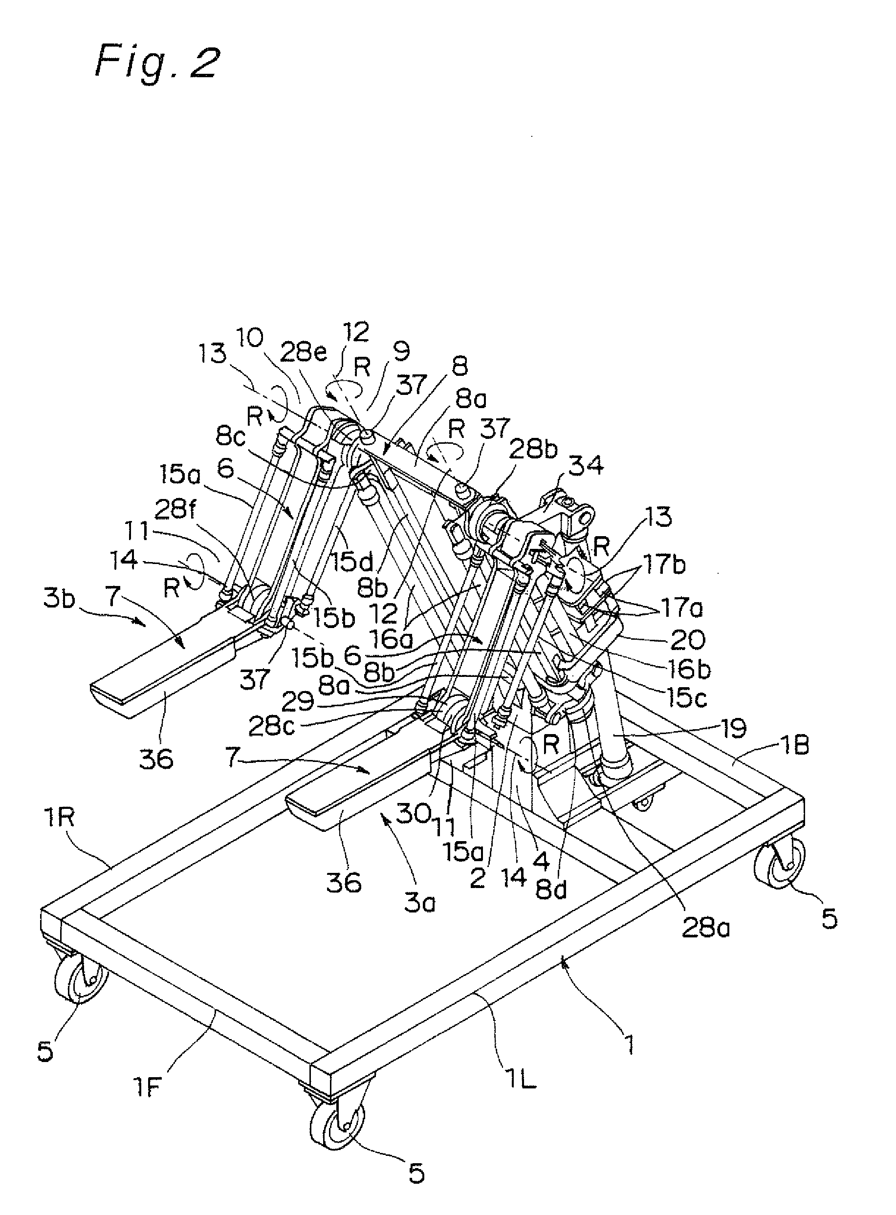 Robot, and control apparatus, control method, and control program for robot