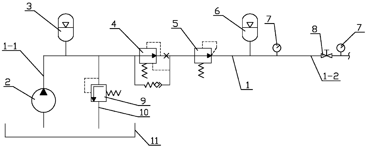 A head pressure control system and device for pinhole penetration deformation test