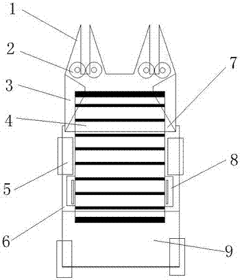 Small-sized sugarcane harvesting device and application method thereof