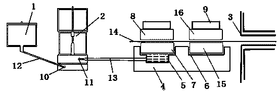 Fine enameled rectangular section conductor painting device